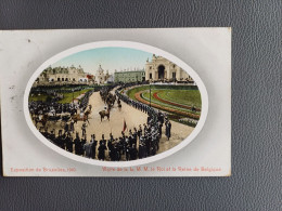 L'EXPOSITION UNIVERSELLE ET INTERENATIONALE DE BRUXELLES 1910 VISITE DU ROI ET LA REINE - Weltausstellungen