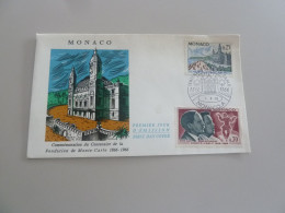 Monaco - Centenaire De La Fondation - 25c. Et 70c. - Yt 691 Et 695 - Enveloppe Premier Jour D'Emission - Année 1966 - - FDC