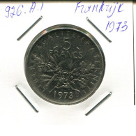 5 FRANCS 1973 FRANCIA FRANCE Moneda #AN397.E.A - 5 Francs