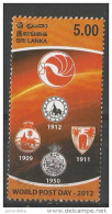 Sri Lanka - 2012 - Sri Lanka - World Post Day   - USED ( Condition As Per Scan ) ( OL 07/07/2014 ) - Sri Lanka (Ceylan) (1948-...)