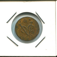 1732 HOLLAND VOC DUIT NIEDERLANDE OSTINDIEN NY COLONIAL PENNY #VOC2821.7.D.A - Indes Neerlandesas