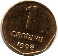 1 CENTAVO 1998 ARGENTINA Coin UNC #M10139.U.A - Argentinië