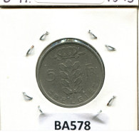 5 FRANCS 1950 DUTCH Text BELGIUM Coin #BA578.U.A - 5 Franc