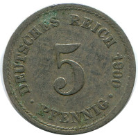 5 PFENNIG 1900 A GERMANY Coin #DB221.U.A - 5 Pfennig