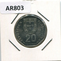 20 ESCUDOS 1988 PORTUGAL Moneda #AR803.E.A - Portugal