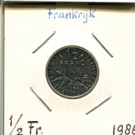 1/2 FRANC 1986 FRANCE Coin French Coin #AM254.U.A - 1/2 Franc