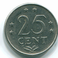 25 CENTS 1971 ANTILLAS NEERLANDESAS Nickel Colonial Moneda #S11542.E.A - Antillas Neerlandesas