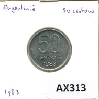 50 CENTAVOS 1983 ARGENTINIEN ARGENTINA Münze #AX313.D.A - Argentina