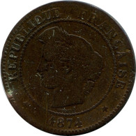 5 CENTIMES 1874 FRANKREICH FRANCE Französisch Münze #AM957.D.A - 5 Centimes