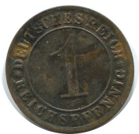1 REICHSPFENNIG 1931 G ALEMANIA Moneda GERMANY #AE221.E.A - 1 Renten- & 1 Reichspfennig