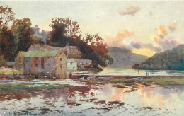 England Looe - The Old Mill At Sunset Signed Artwork - Otros & Sin Clasificación