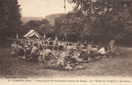 Verberie * Camp école De Scoutisme Français De Cappy * Le Rond Du Tulipier , Un Cours * VOIR CACHET * Scout Scouts - Verberie