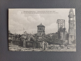 L'EXPOSITION UNIVERSELLE ET INTERENATIONALE DE BRUXELLES 1910  LRUINES DU PALAIS DE BELGIQUE VERS LE PAVILLON BRUX - Weltausstellungen