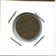 1735 HOLLAND VOC DUIT INDES NÉERLANDAIS NETHERLANDS NEW YORK COLONIAL PENNY #VOC2357.7.F.A - Indes Néerlandaises