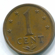1 CENT 1970 ANTILLAS NEERLANDESAS Bronze Colonial Moneda #S10601.E.A - Antilles Néerlandaises