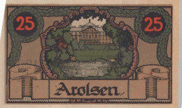 25 PFENNIG 1920 Stadt AROLSEN Waldeck-Pyrmont UNC DEUTSCHLAND Notgeld #PI136 - [11] Emisiones Locales