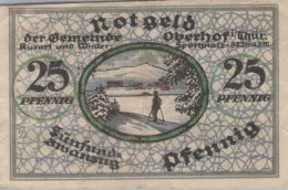 25 PFENNIG 1919 Stadt OBERHOF Gotha UNC DEUTSCHLAND Notgeld Banknote #PC355 - [11] Emisiones Locales