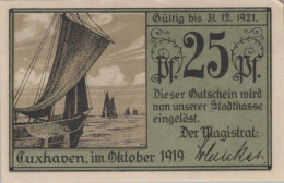 25 PFENNIG 1919 Stadt CUXHAVEN Hamburg UNC DEUTSCHLAND Notgeld Banknote #PI507 - [11] Emisiones Locales