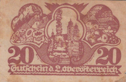 20 HELLER 1921 Stadt Oberösterreich Österreich Notgeld #PI184 - [11] Emissioni Locali