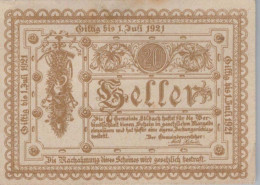 20 HELLER 1921 Stadt EDLBACH Oberösterreich Österreich Notgeld Banknote #PI428 - [11] Emissioni Locali