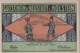 25 PFENNIG 1921 Stadt NEUSTADT IN HOLSTEIN UNC DEUTSCHLAND #PH192 - [11] Emissioni Locali