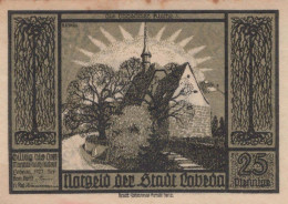 25 PFENNIG 1921 Stadt LOBEDA Thuringia UNC DEUTSCHLAND Notgeld Banknote #PI657 - [11] Local Banknote Issues