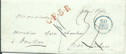 FRANCE LETTRE PARIS TAXEE 5 PUIS 35 POUR BOUILLON ( BELGIQUE ) DE 1828 LETTRE COVER - 1801-1848: Précurseurs XIX