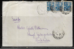 K93 - N° 257 SUR LETTRE DE TOURS DU 08/08/29 POUR LA SUEDE - 1921-1960: Periodo Moderno