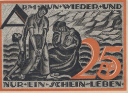 25 PFENNIG 1921 Stadt GERA Thuringia DEUTSCHLAND Notgeld Banknote #PD491 - [11] Emissions Locales