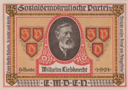 25 PFENNIG 1921 Stadt EMDEN Hanover UNC DEUTSCHLAND Notgeld Banknote #PB229 - [11] Emissioni Locali