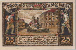 25 PFENNIG 1921 Stadt EISFELD Thuringia UNC DEUTSCHLAND Notgeld Banknote #PH820 - [11] Emissioni Locali