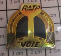 510F Pin's Pins / Beau Et Rare / TRANSPORTS / RATP VOIE PERIPHERIQUE RASPAIL - Transport Und Verkehr