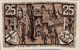 25 PFENNIG 1921 Stadt AHRWEILER Rhine UNC DEUTSCHLAND Notgeld Banknote #PA007 - [11] Emissions Locales