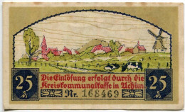 25 PFENNIG 1921 Stadt ACHIM Hanover DEUTSCHLAND Notgeld Papiergeld Banknote #PL937 - [11] Emissions Locales
