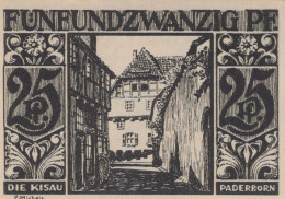 25 PFENNIG 1920 Stadt PADERBORN Westphalia UNC DEUTSCHLAND Notgeld #PB451 - [11] Emissions Locales