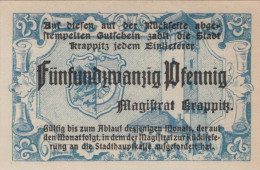 25 PFENNIG Stadt KRAPPITZ Oberen Silesia UNC DEUTSCHLAND Notgeld Banknote #PI586 - [11] Lokale Uitgaven