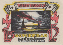 25 PFENNIG 1922 Stadt MÜRITZ Mecklenburg-Schwerin UNC DEUTSCHLAND Notgeld #PI750 - [11] Emisiones Locales