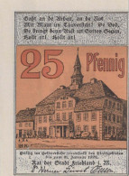 25 PFENNIG 1922 Stadt FRIEDLAND IN MECKLENBURG UNC DEUTSCHLAND #PI567 - [11] Lokale Uitgaven