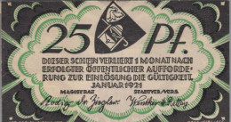 25 PFENNIG 1921 Stadt WANDSBEK Schleswig-Holstein DEUTSCHLAND Notgeld #PG162 - [11] Lokale Uitgaven