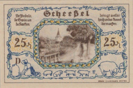 25 PFENNIG 1921 Stadt SCHEESSEL Hanover DEUTSCHLAND Notgeld Banknote #PF965 - [11] Lokale Uitgaven