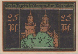 25 PFENNIG 1921 Stadt PYRITZ Pomerania UNC DEUTSCHLAND Notgeld Banknote #PB792 - [11] Local Banknote Issues