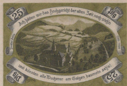 25 PFENNIG 1921 Stadt PROBSTZELLA Thuringia UNC DEUTSCHLAND Notgeld #PB766 - [11] Local Banknote Issues