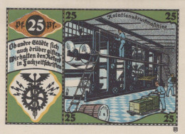 25 PFENNIG 1921 Stadt PÖSSNECK Thuringia UNC DEUTSCHLAND Notgeld Banknote #PB662 - Lokale Ausgaben