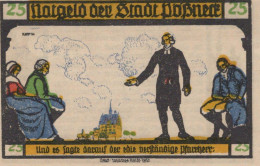 25 PFENNIG 1921 Stadt PÖSSNECK Thuringia UNC DEUTSCHLAND Notgeld Banknote #PB651 - [11] Emissioni Locali