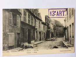 Guerre De 1914 - SOISSONS : Une Rue (cheval Mort) - L.L - écrite 28 Janvier 1915 - Weltkrieg 1914-18