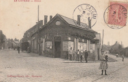 59 LE CATEAU. Octroi Rue De La Gare Belle Animation 1906 - Le Cateau