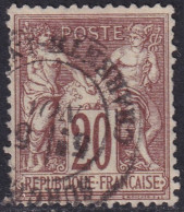France 1876 Sc 70 Yt 67 Used Charentes Date Cancel - 1876-1878 Sage (Typ I)