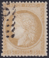 France 1873 Sc 61 Yt 55 Used GC Cancel - 1871-1875 Cérès