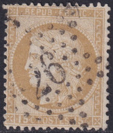 France 1873 Sc 61 Yt 55 Used "26" Paris Star Cancel - 1871-1875 Ceres