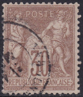 France 1876 Sc 73 Yt 69 Used - 1876-1878 Sage (Type I)